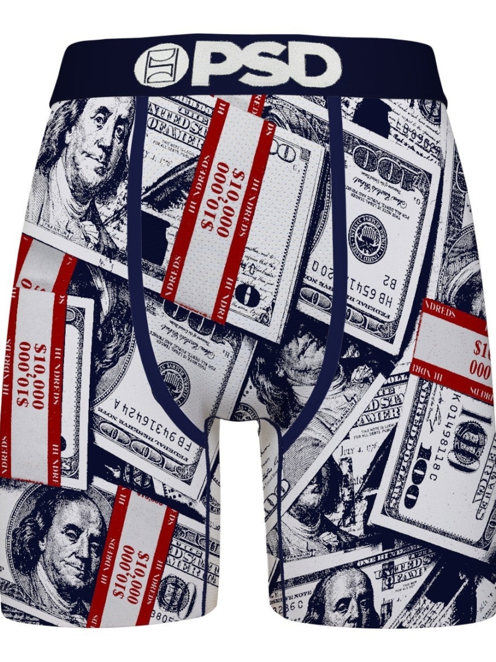 PSD Money Stack Boxer Briefs - Navy, White, Red
